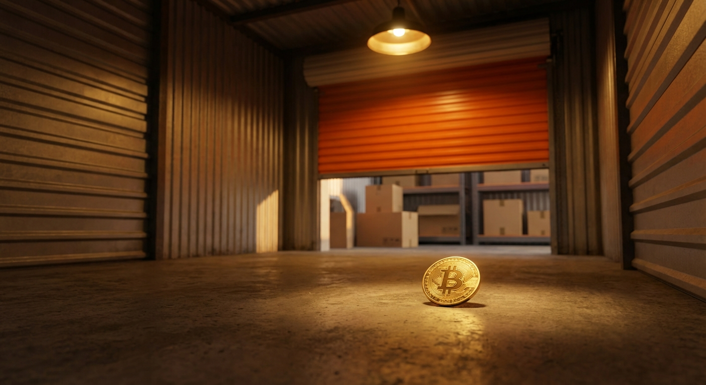 Bitcoin in a storage unit